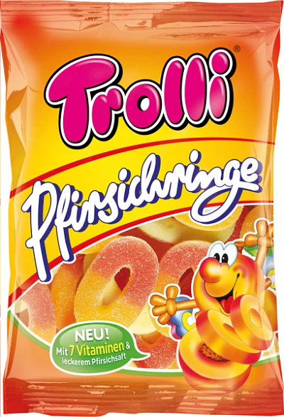 Trolli 200g Broskev kroužky (18)