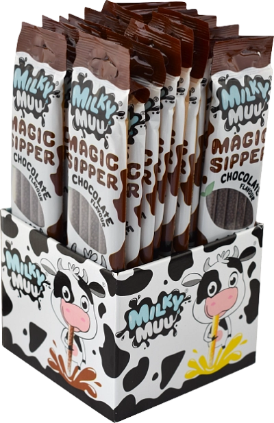Milky Muu 30g čoko (12x22) Brčko do mléka