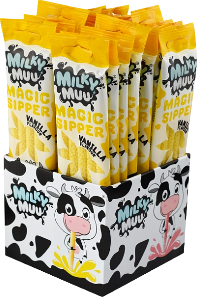 Milky Muu 30g vanila (12x22) Brčko do mléka