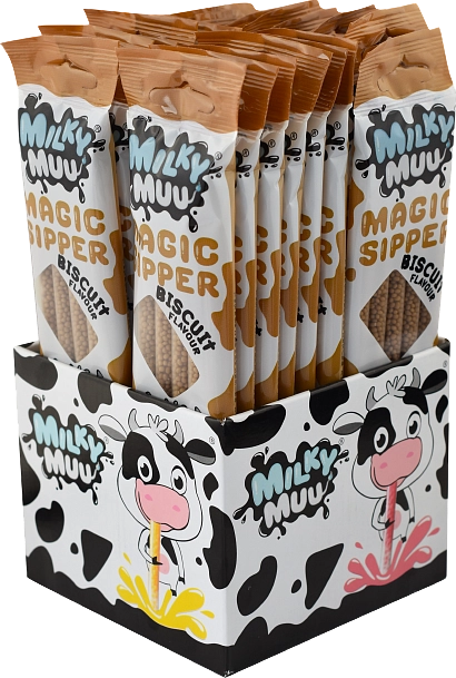 Milky Muu 30g keks (12x22) Brčko do mléka