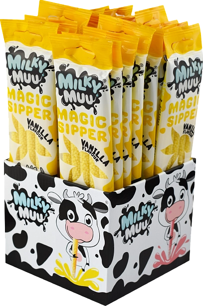Milky Muu 30g vanila (12x22) Brčko do mléka