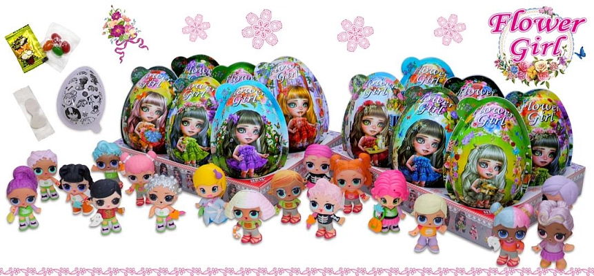 P-vaj.Flower Girl Toy egg 21g (8x6) 