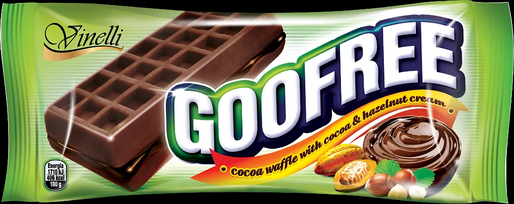 GooFree kakao 50g kakao-zelená (8x12) vafle 