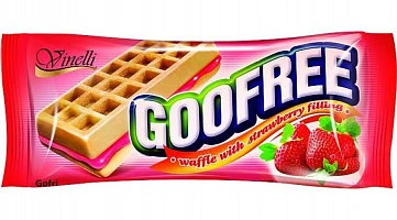 GooFree 50g jahoda (8x12) vafle