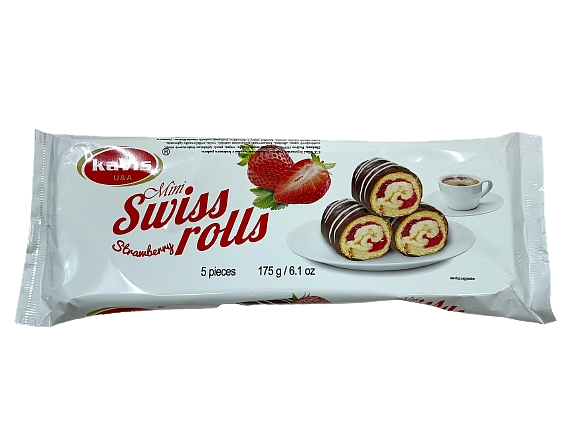 Ko-Mini Swiss Roll 175g (20) jahoda